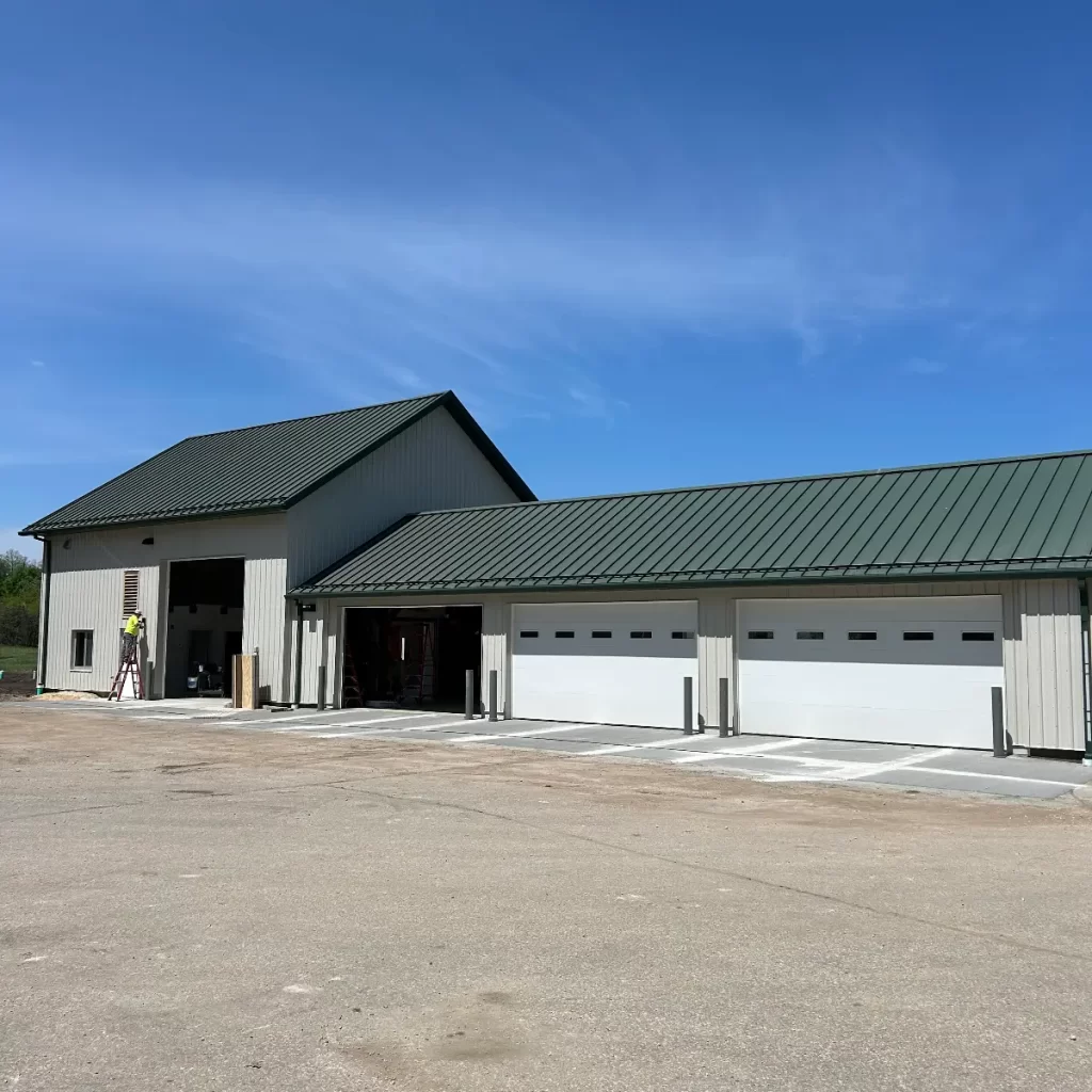 Garage with Metal Roof